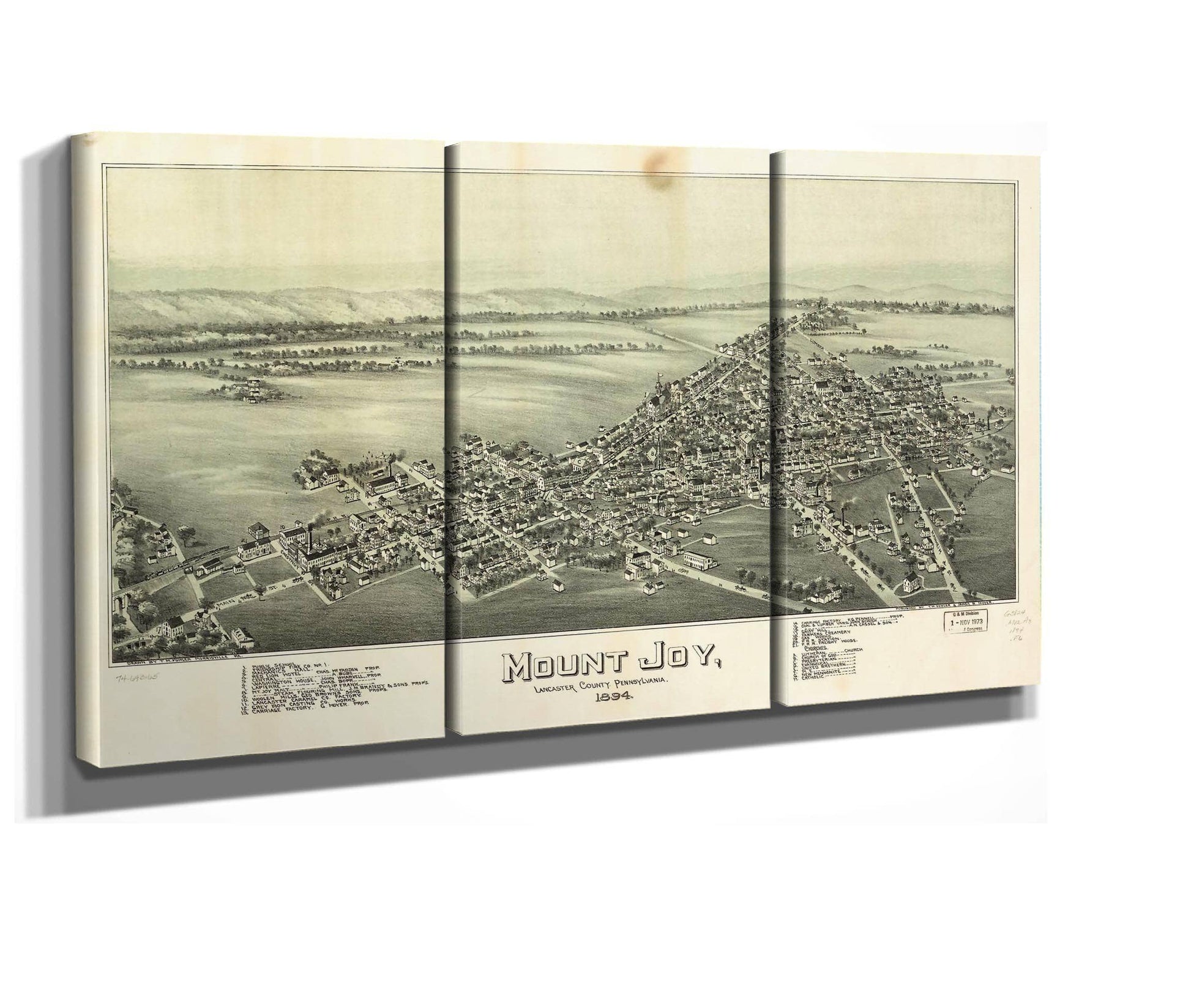 Mount Joy Lancaster County Pennsylvania 1894  State Of Pennsylvania