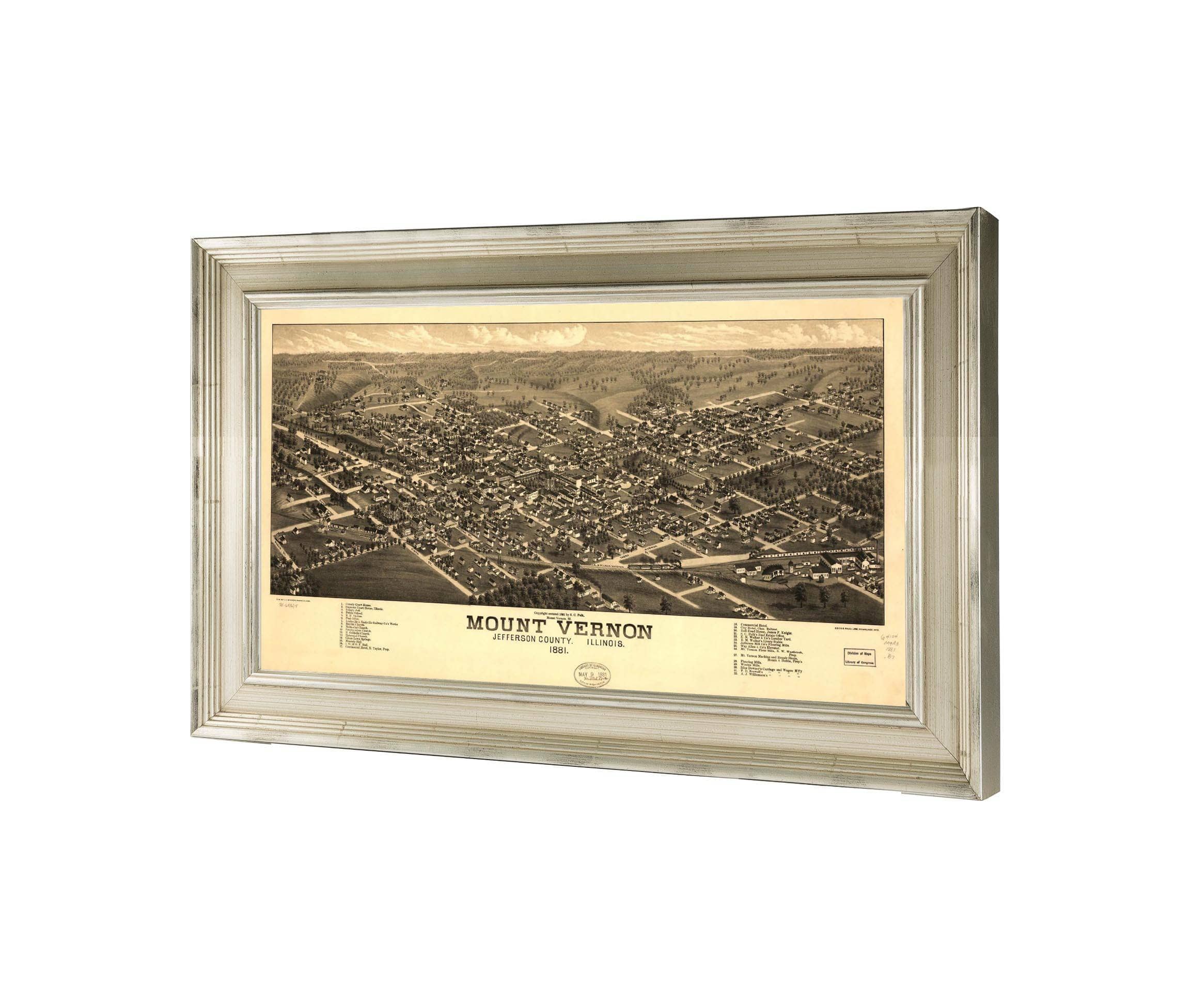 Mount Vernon Jefferson County Illinois 1881  State Of Illinois