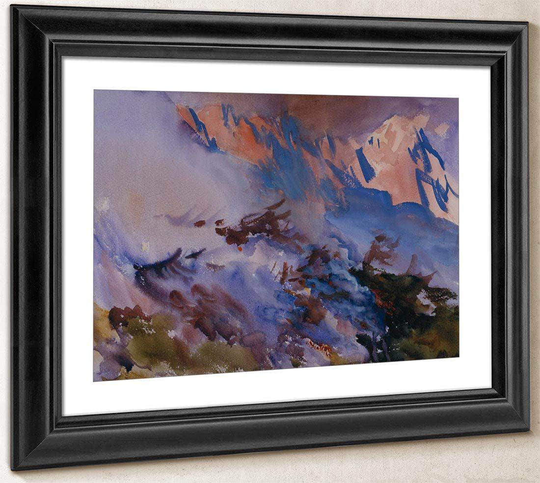 John Singer Sargent: Watercolors, Mountain Fire