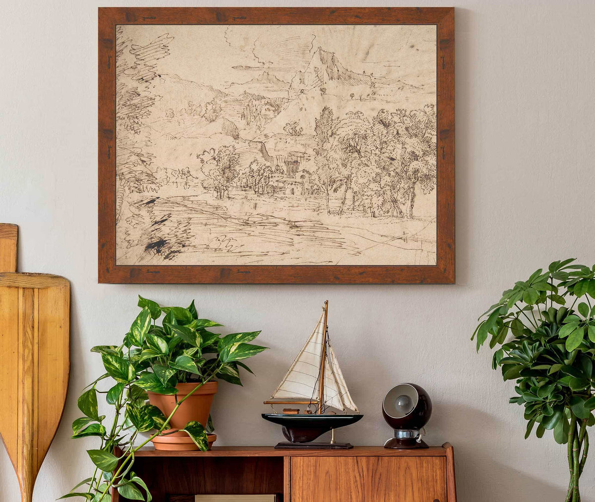 Mountain Landscape  by Nicolas Poussin