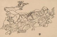 Mountain Stream by Egon Schiele