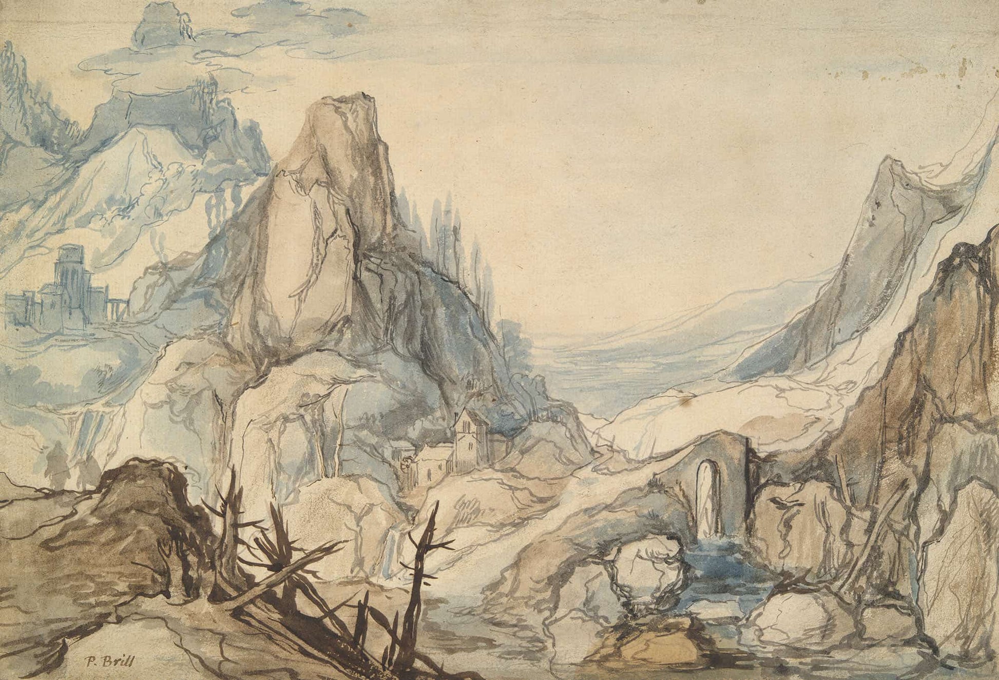 Mountainous Landscape Th Century by Jan Brueghel The Elder