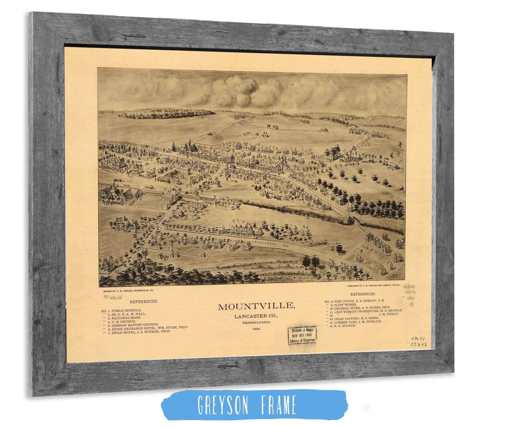 Mountville Lancaster Co Pennsylvania 1894 State of Pennsylvania