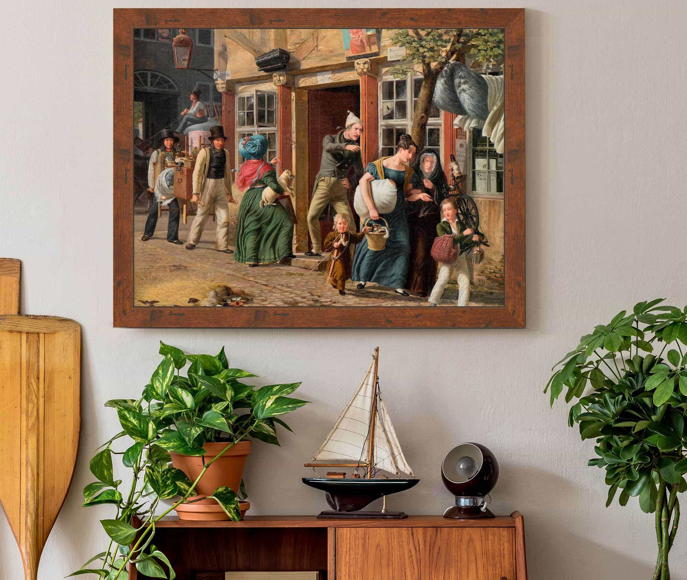 Moving Day Scene by Wilhelm Marstrand