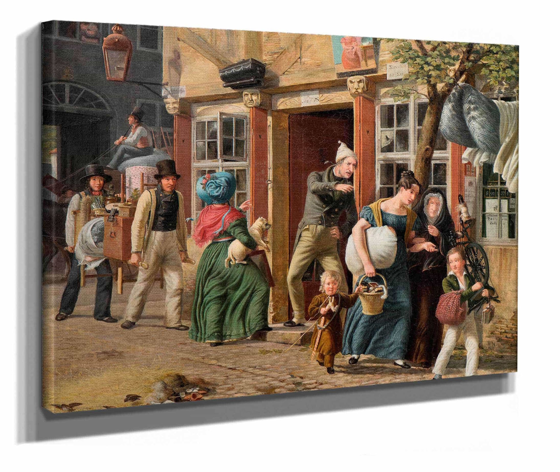 Moving Day Scene by Wilhelm Marstrand
