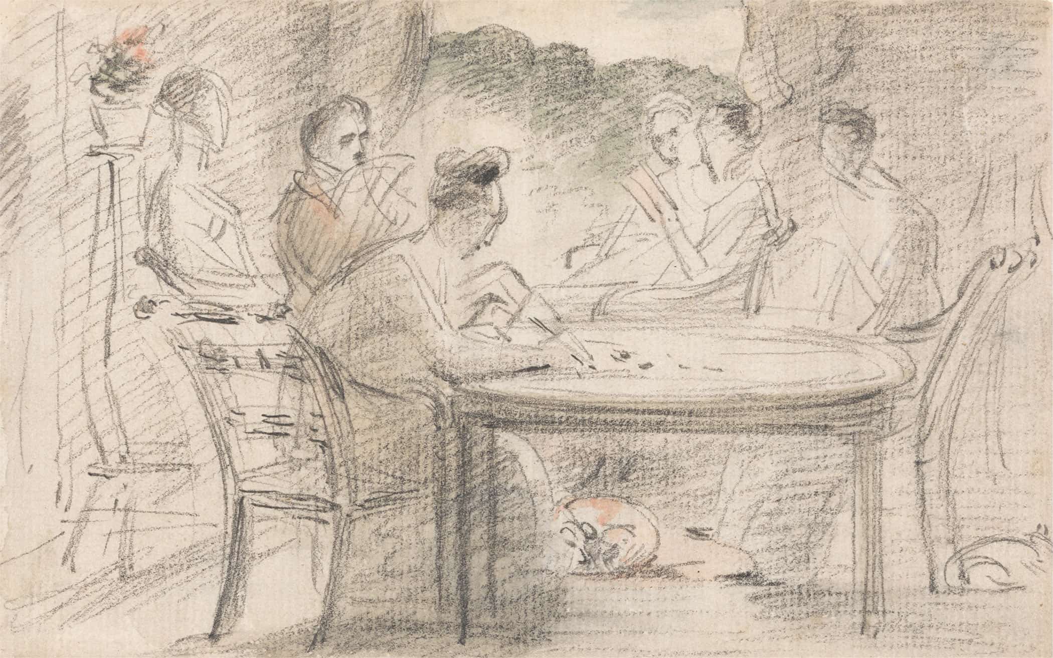 Mr Hobson Of Markfield And Family by John Constable