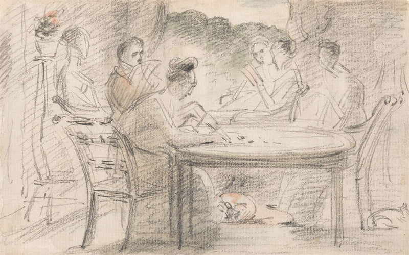 Mr Hobson Of Markfield And Family by John Constable