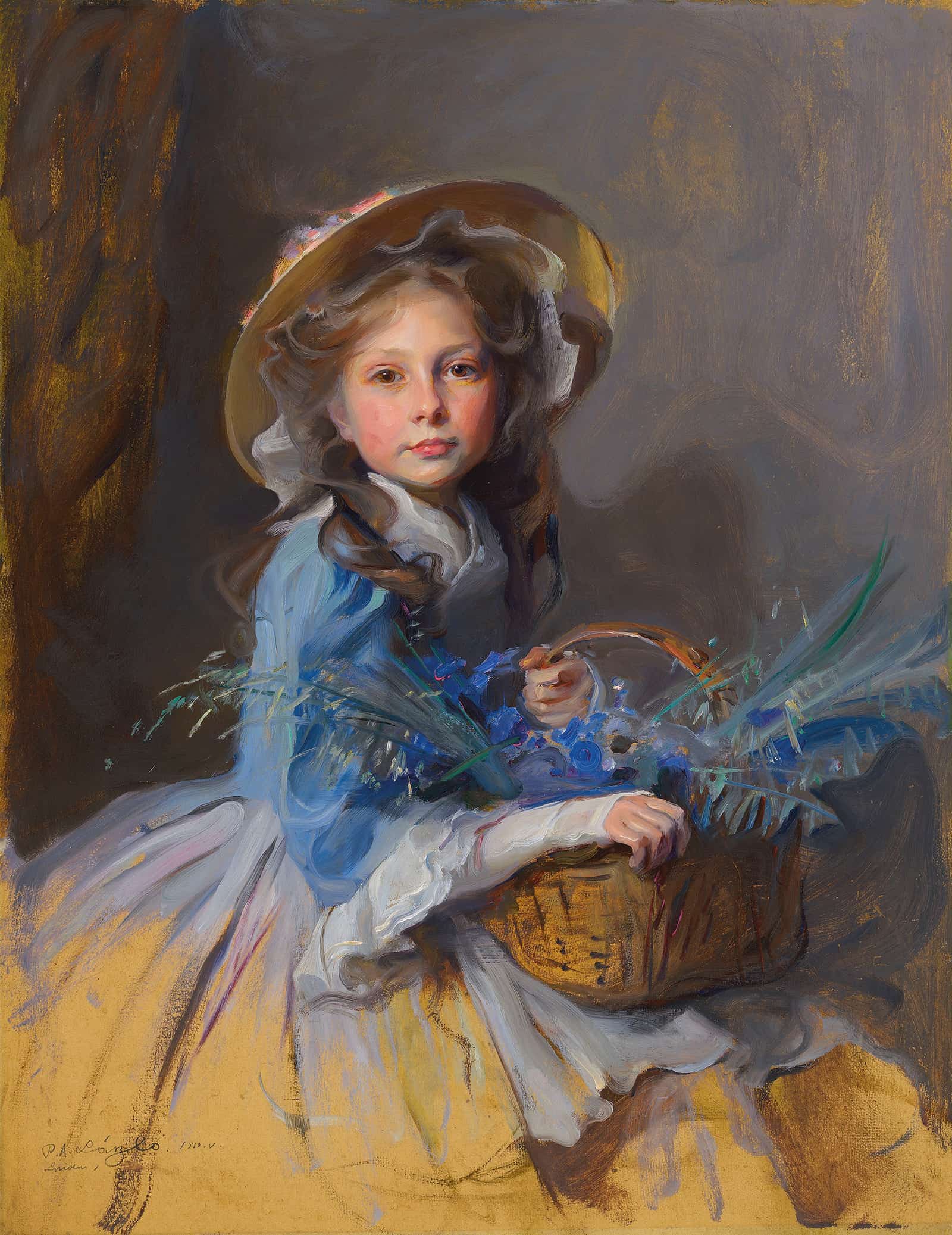 Mrs Adrian Van Montagu Nee Anne Mabel Olivia Trouton  by Philip Alexius De Laszlo