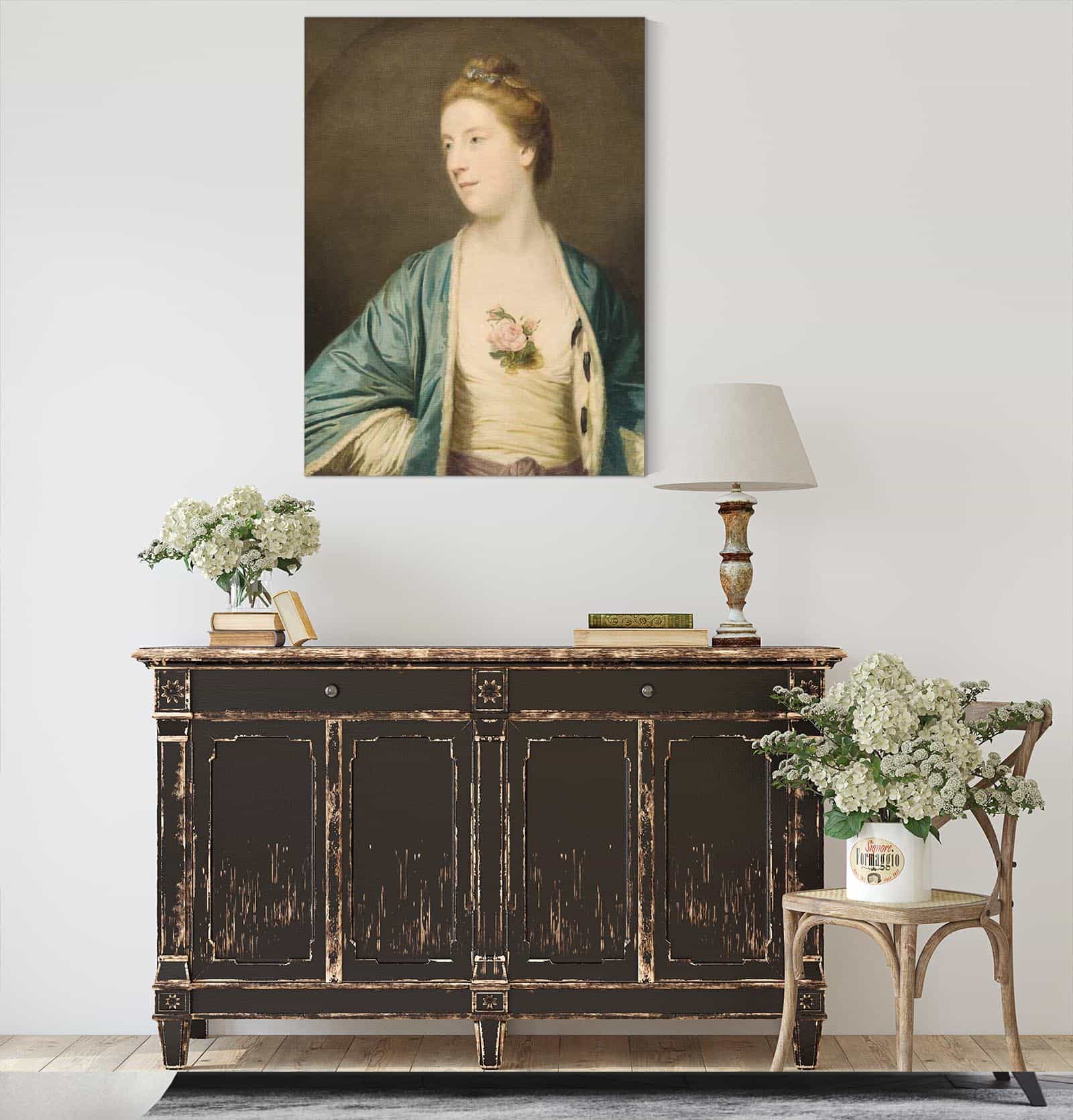 Mrs Chalmers Between And by Sir Joshua Reynolds