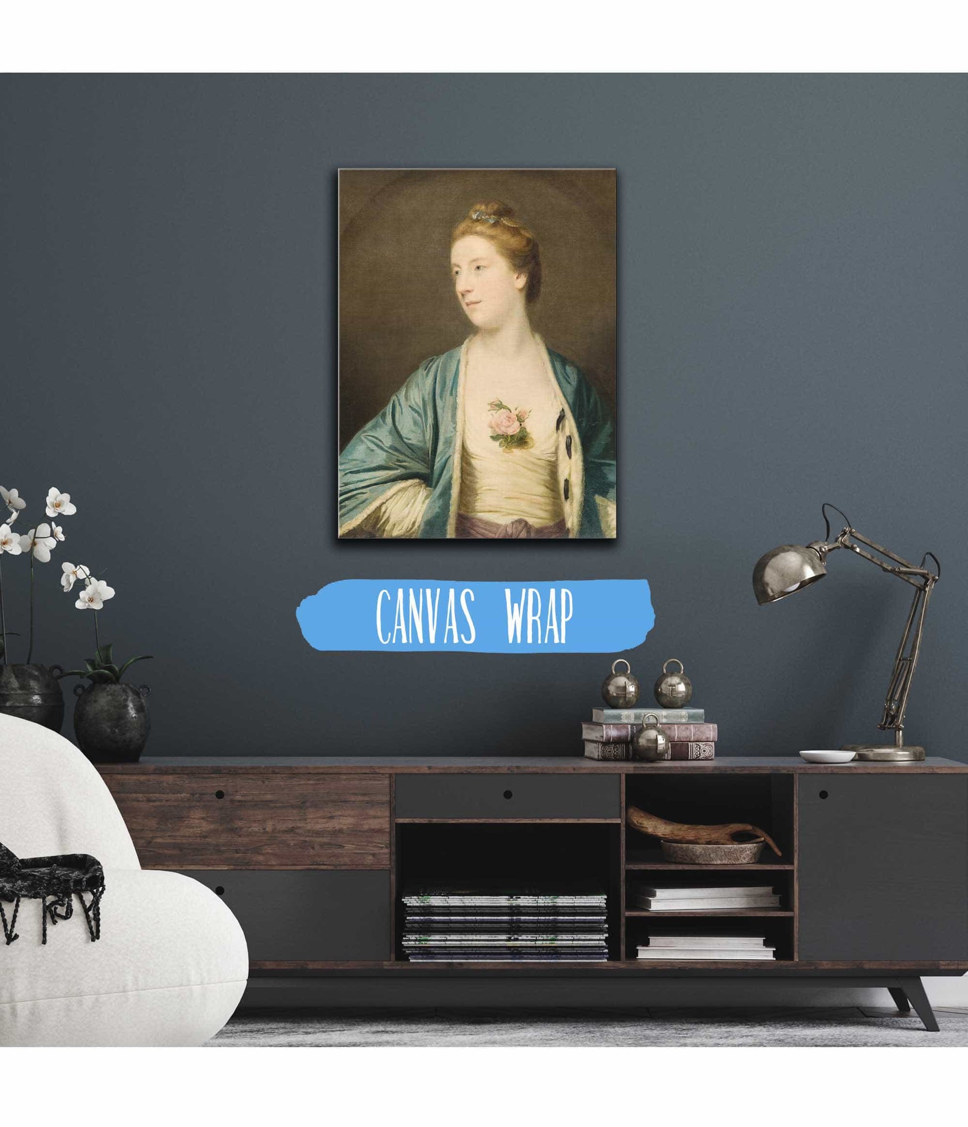Mrs Chalmers Between And by Sir Joshua Reynolds