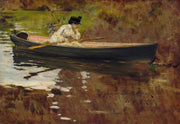 Mrs Chase In Prospect Park by William Merritt Chase