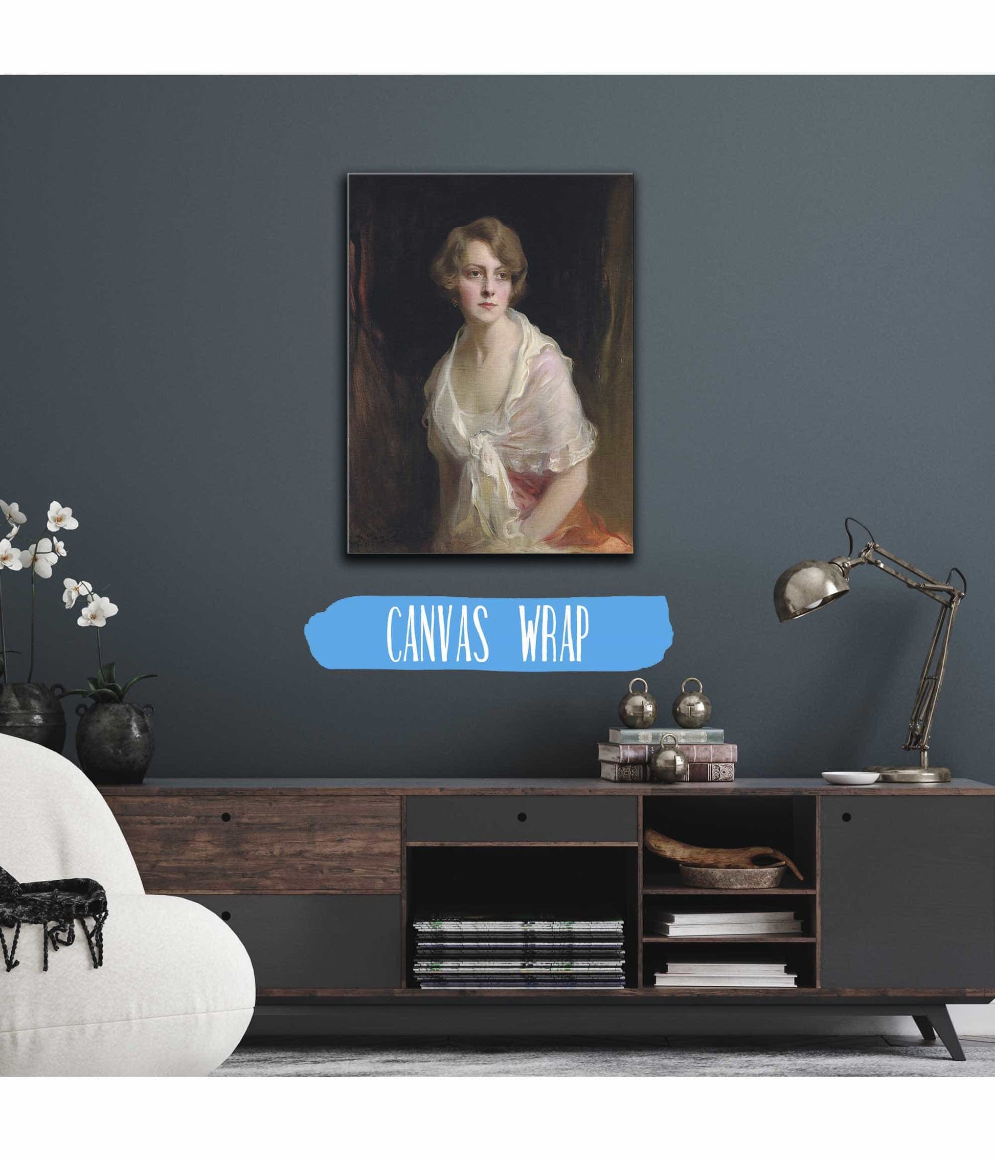 Mrs Claud Mullins Nee Gwen Brandt by Philip Alexius De Laszlo
