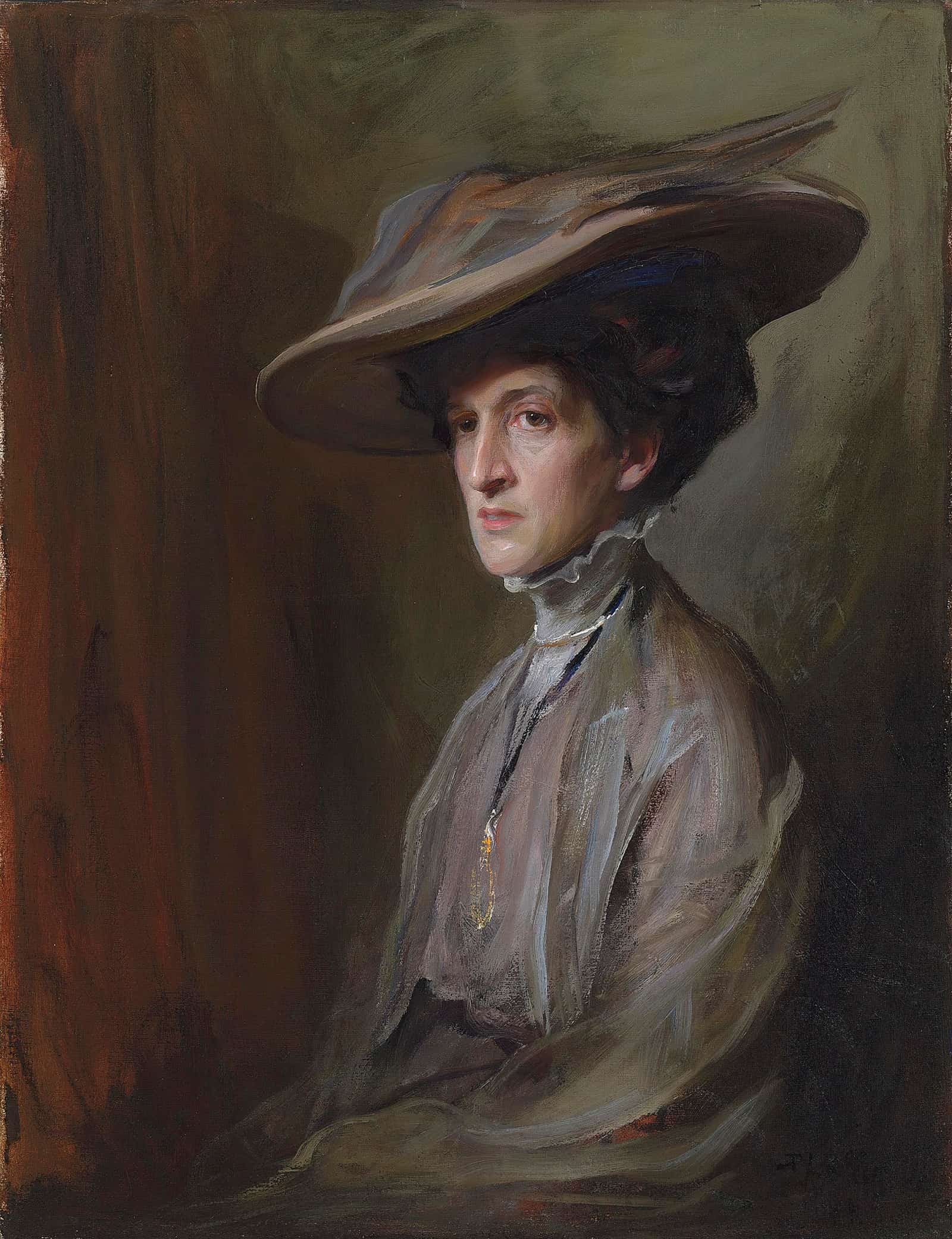 Mrs Herbert Asquith Later Countess Of Oxford And Asquith by Philip Alexius De Laszlo