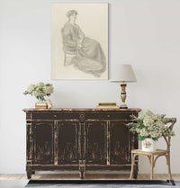 Mrs William Morris Seated In Chair by Dante Gabriel Rossetti