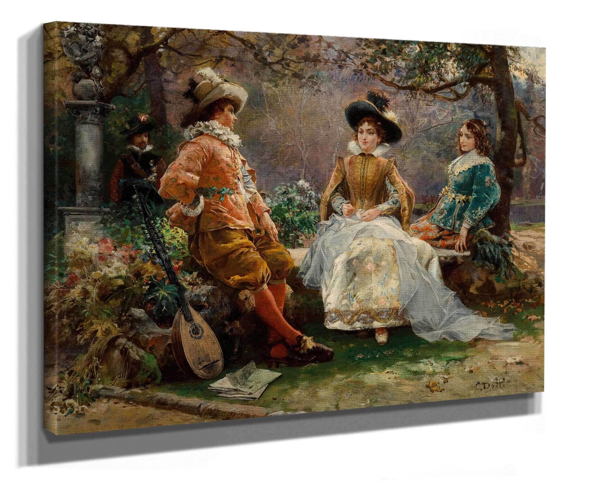 Music In The Garden by Cesare Auguste Detti