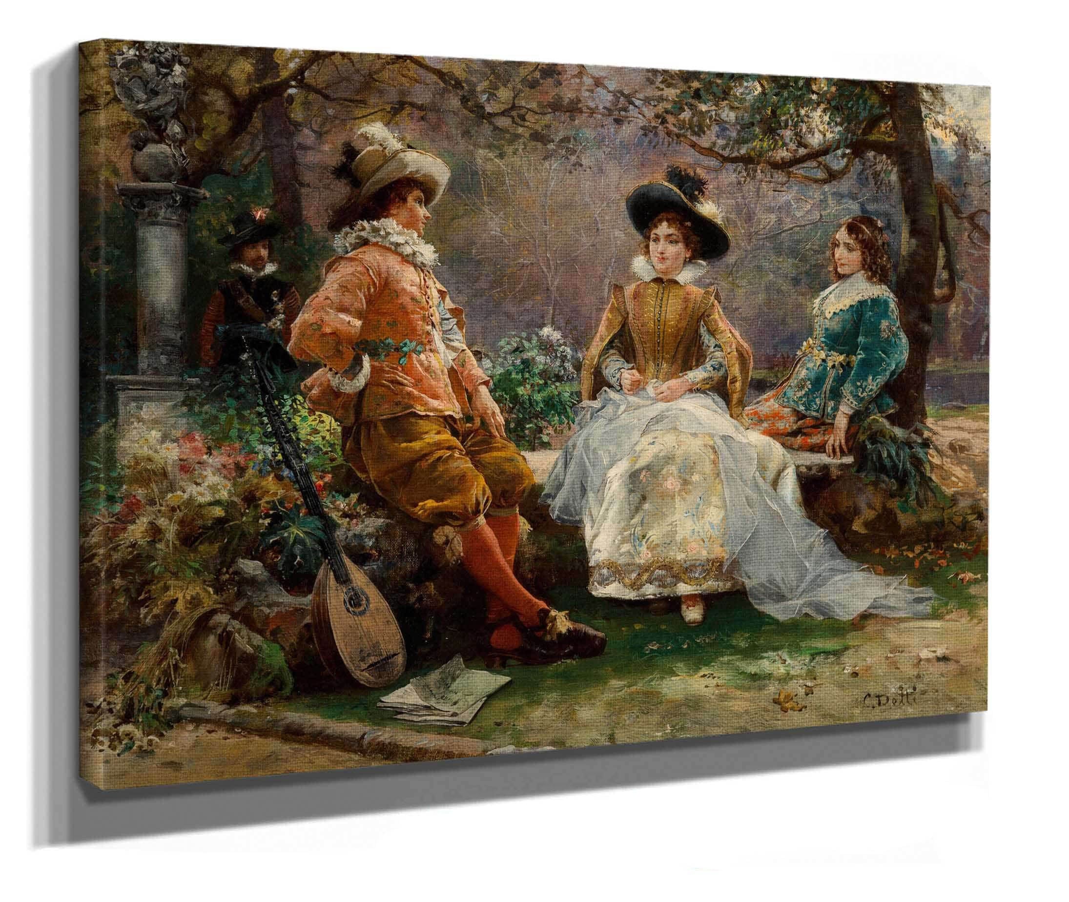 Music In The Garden by Cesare Auguste Detti