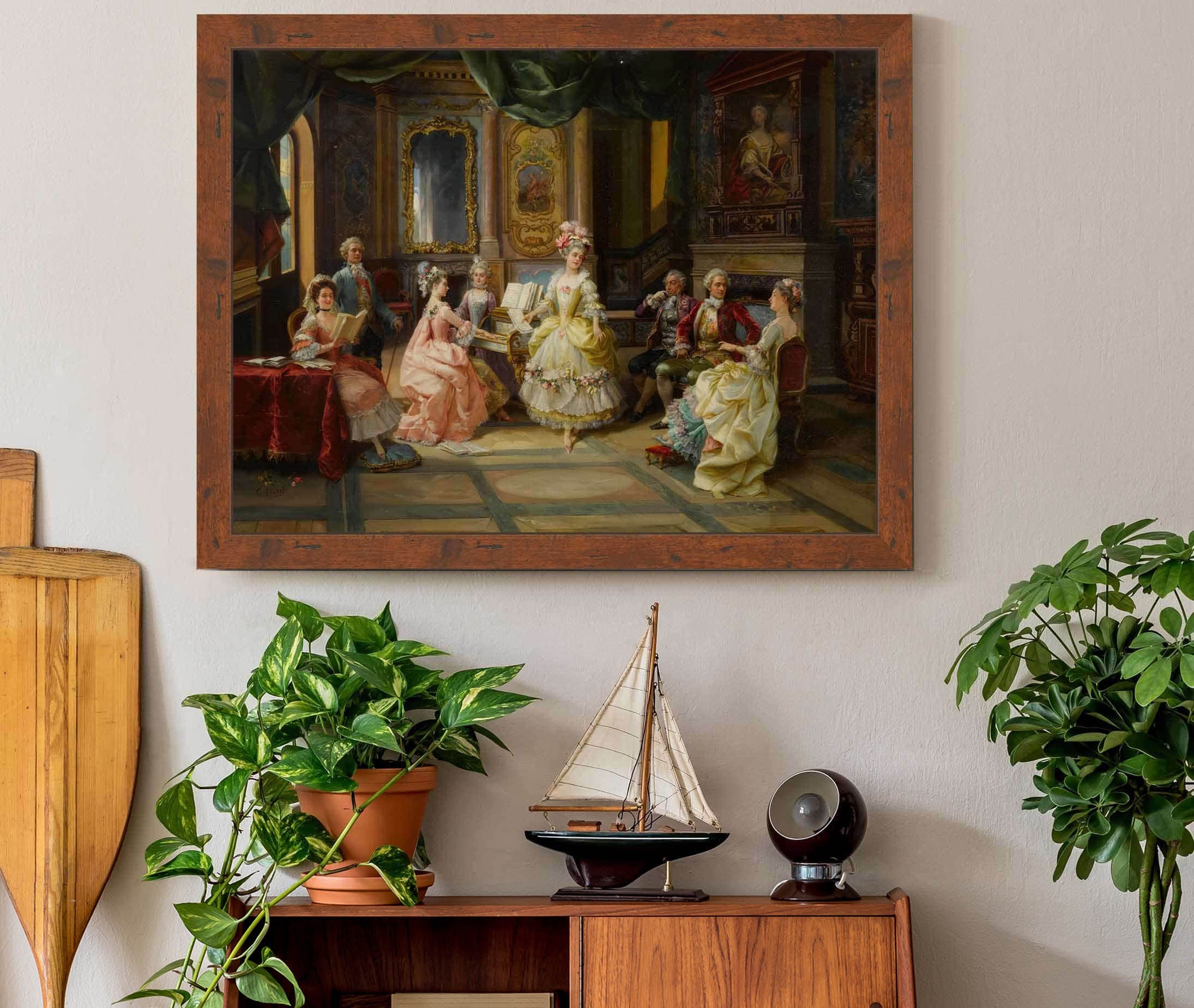 Music In The Parlor by Cesare Auguste Detti