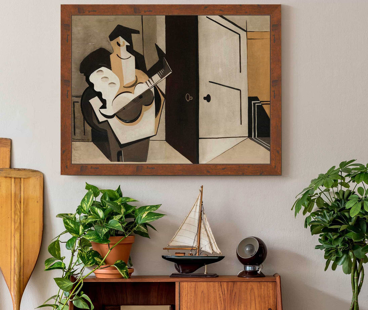 Musicien Dans Un Interieur by Louis Marcoussis