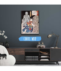 Mutsuki Suginosuke Norifusa With A Ghost by Tsukioka Yoshitoshi