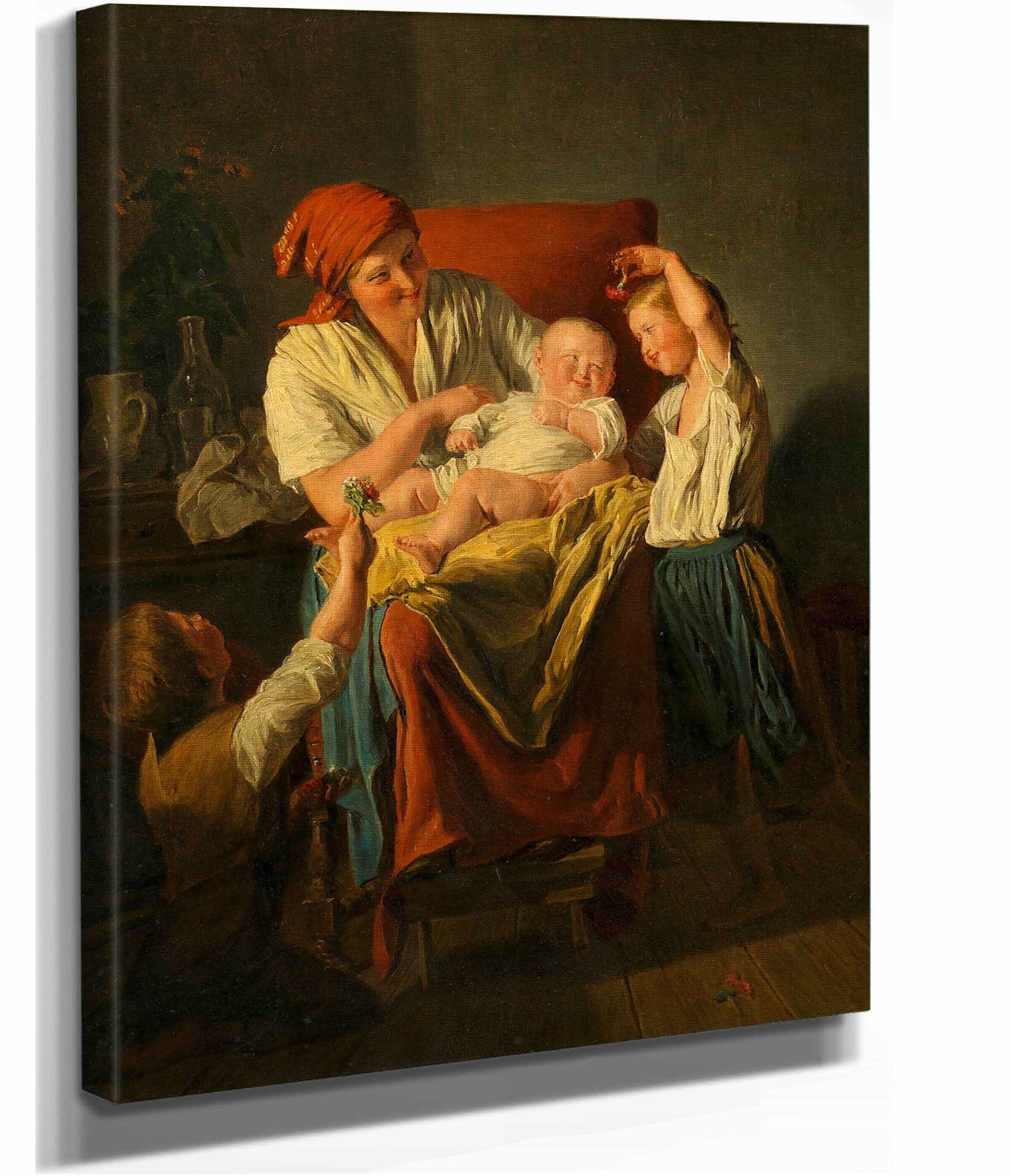Muttergluck by Ferdinand Georg Waldmuller