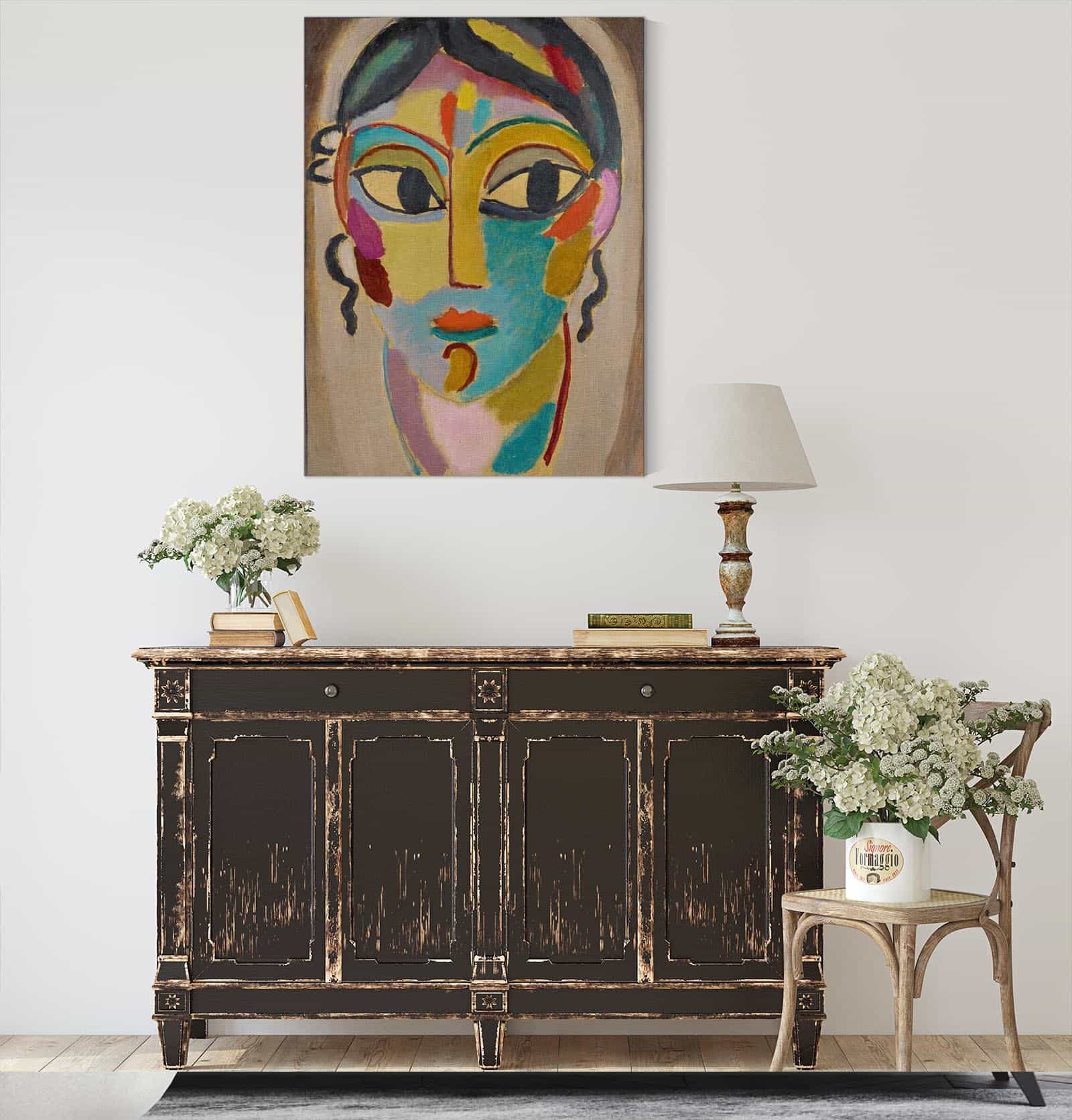 Mystical Head Head Of A Girl Frontal by Alexej Von Jawlensky