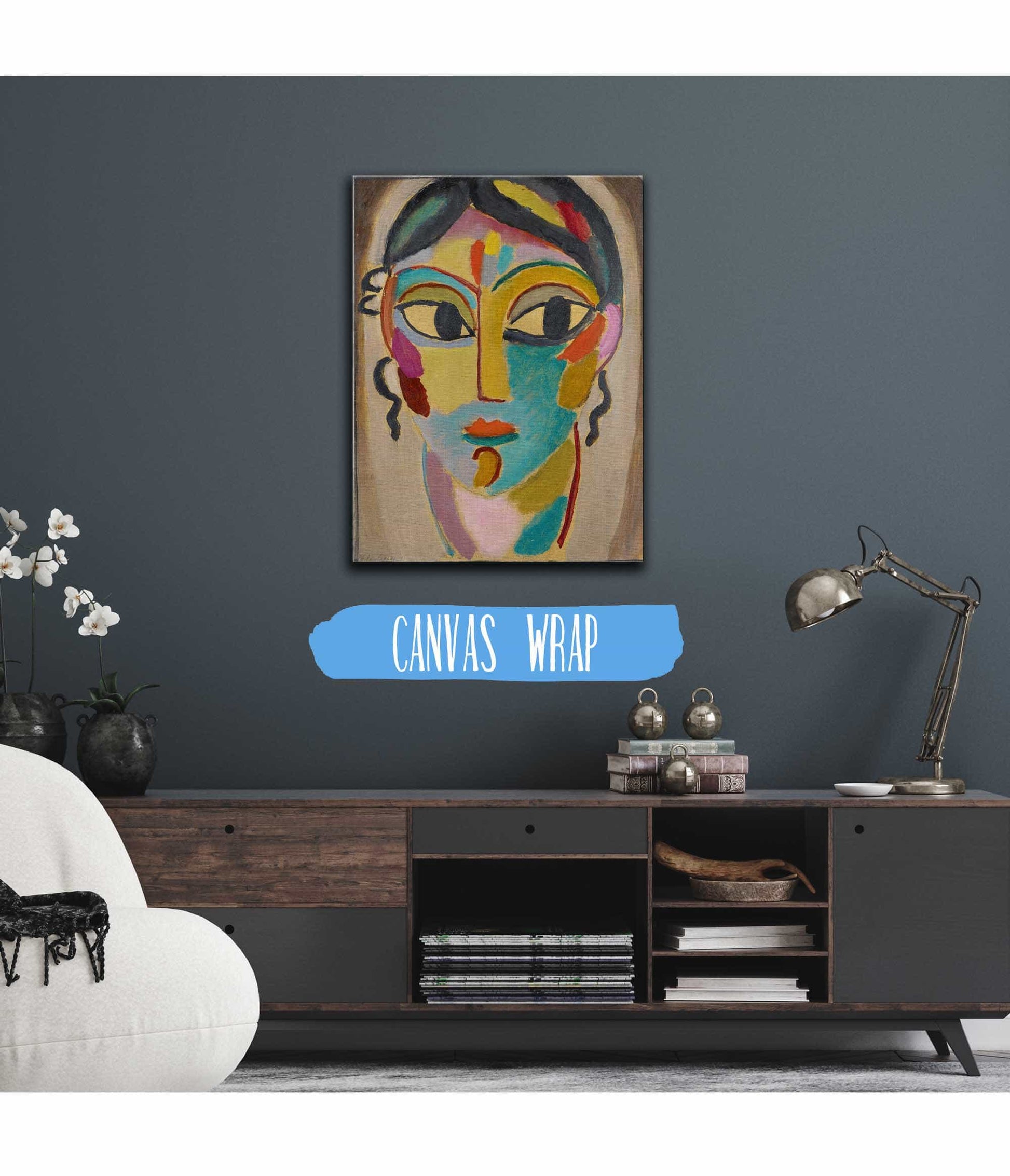 Mystical Head Head Of A Girl Frontal by Alexej Von Jawlensky