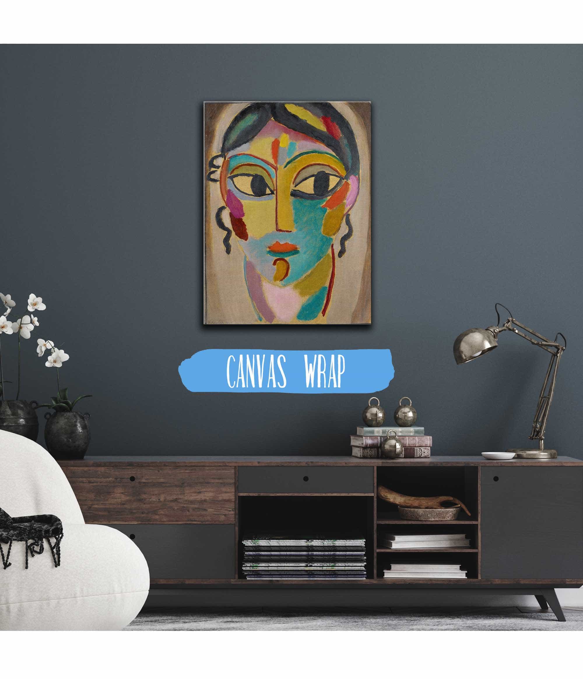 Mystical Head Head Of A Girl Frontal by Alexej Von Jawlensky