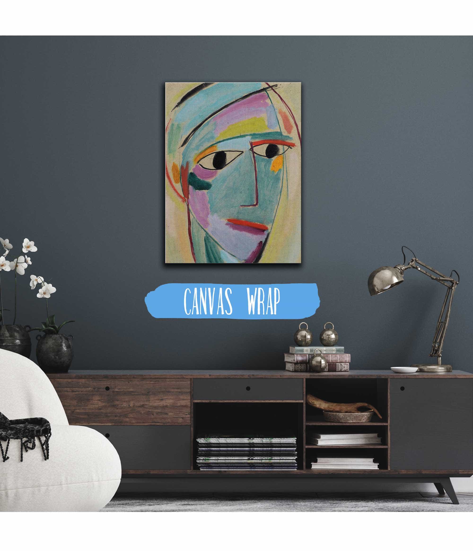 Mystical Head Three Quarter Profile by Alexej Von Jawlensky