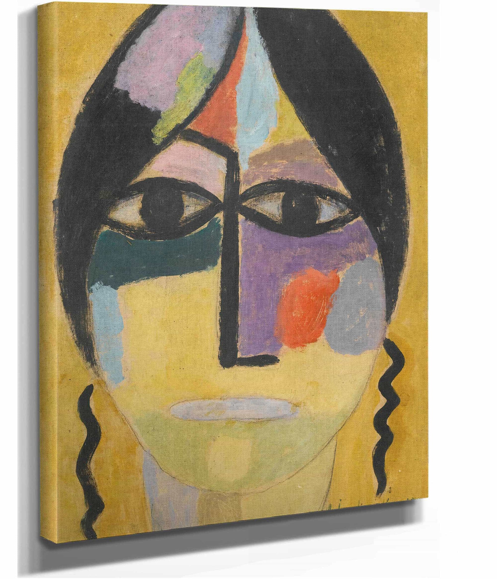 Mystischer Kopf Rabenflugel Iv Mystical Head Ravens Wing Iv by Alexej Von Jawlensky