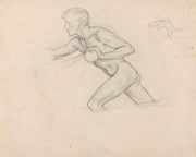 Naakte Jongen In Het Water Duwend by Richard Nicolaus Roland Holst