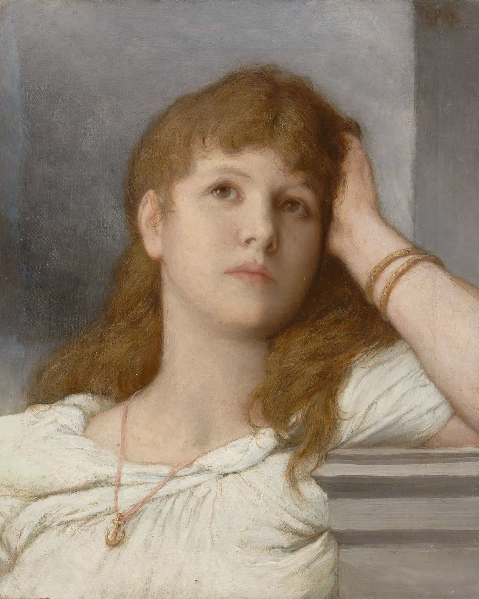 Nachdenkliche Frau by Gabriel Von Max