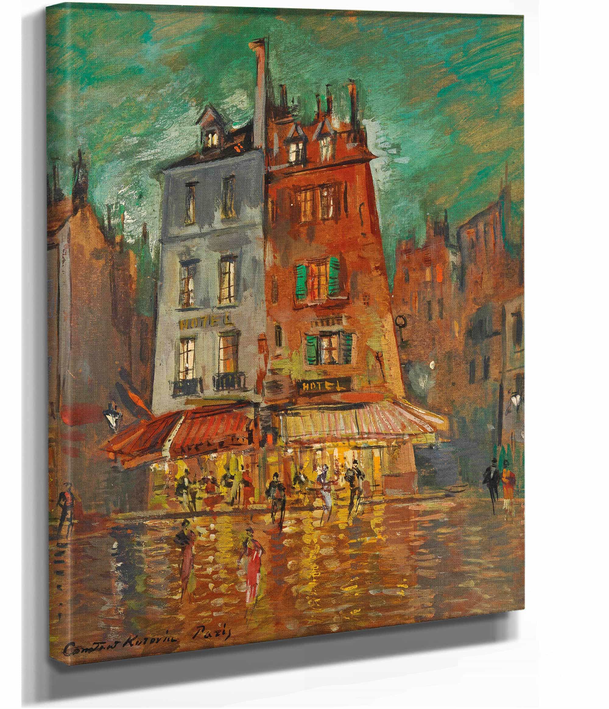 Nachtliches Paris by Konstantin Alexeevich Korovin
