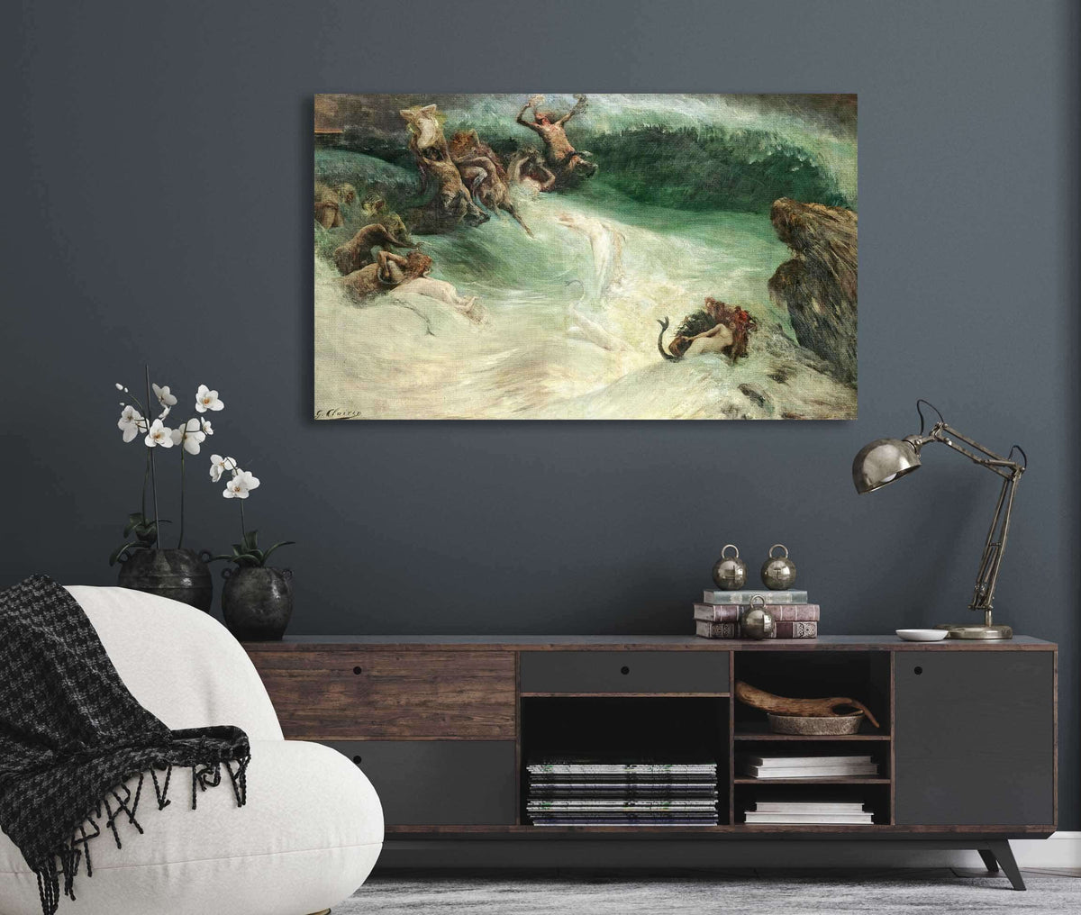 Naiades Et Centaures Dans Les Vagues by Georges Jules Victor Clairin