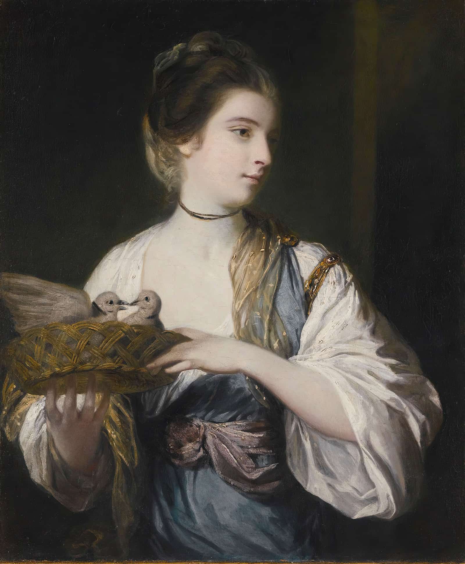 Nancy Reynolds With Doves by Sir Joshua Reynolds