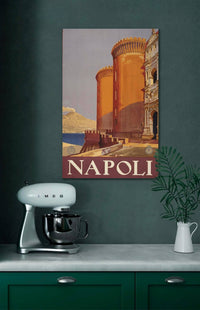 Napoli Italy, travel poster for ENIT