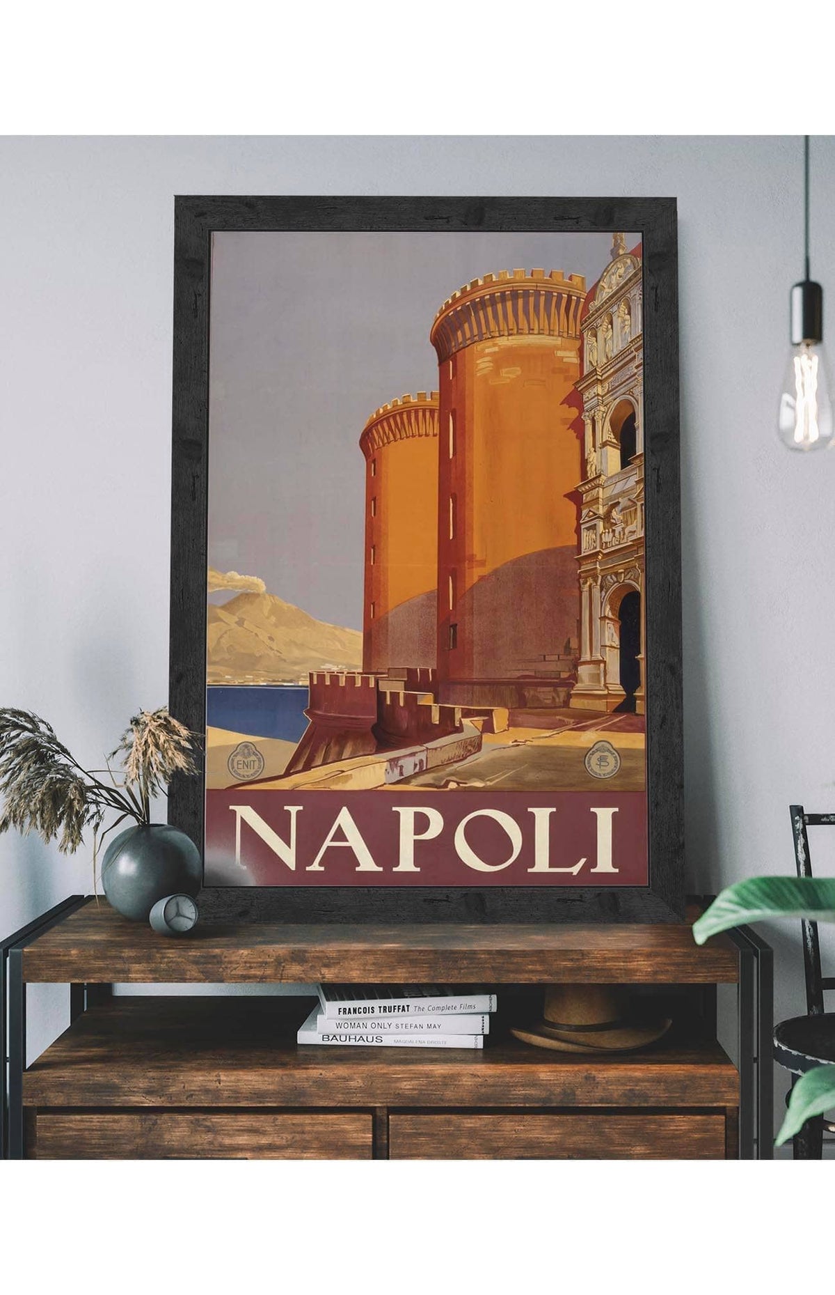 Napoli Italy, travel poster for ENIT