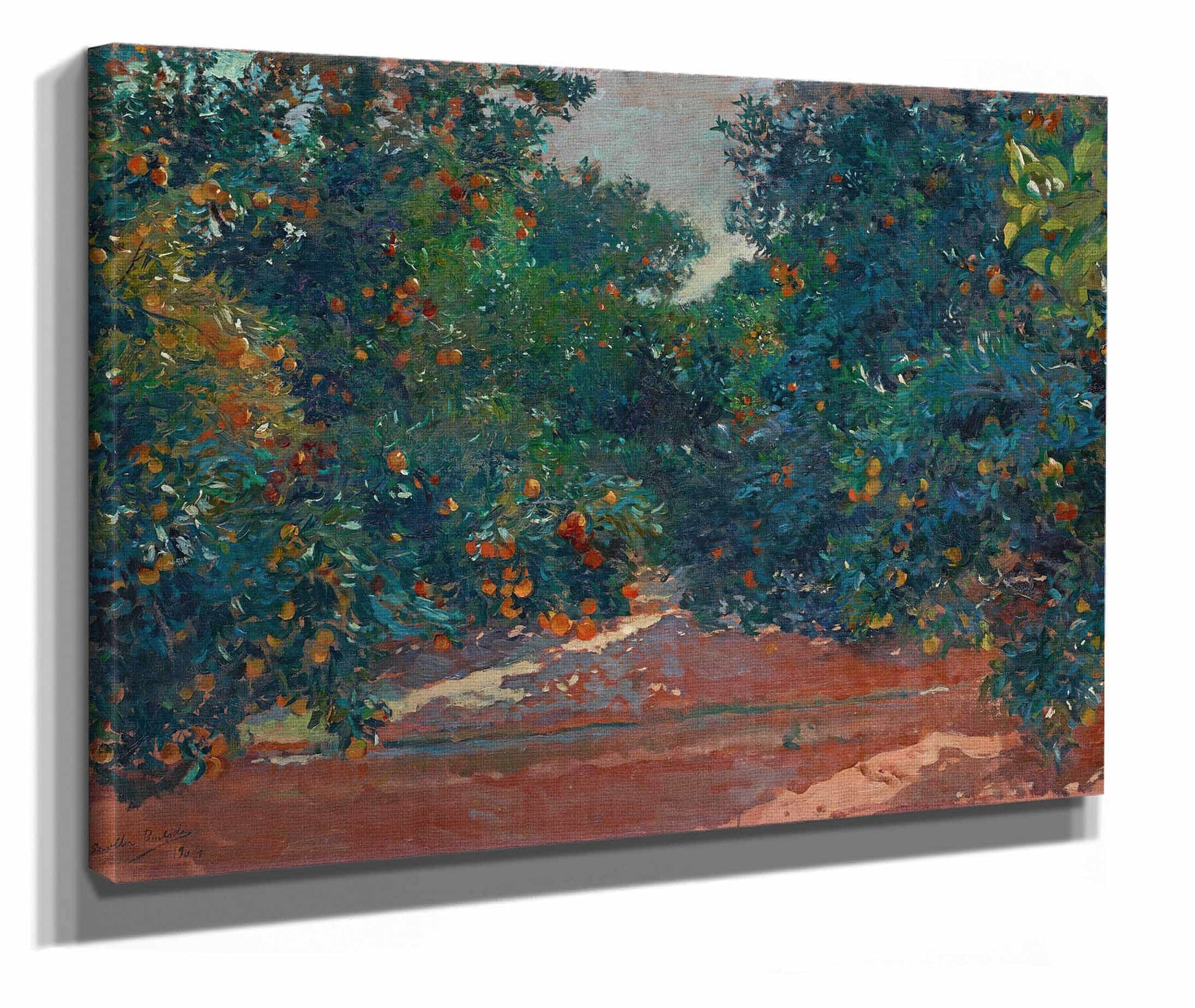Naranjos De Alcira Orange Trees In Alcira by Joaquin Sorolla