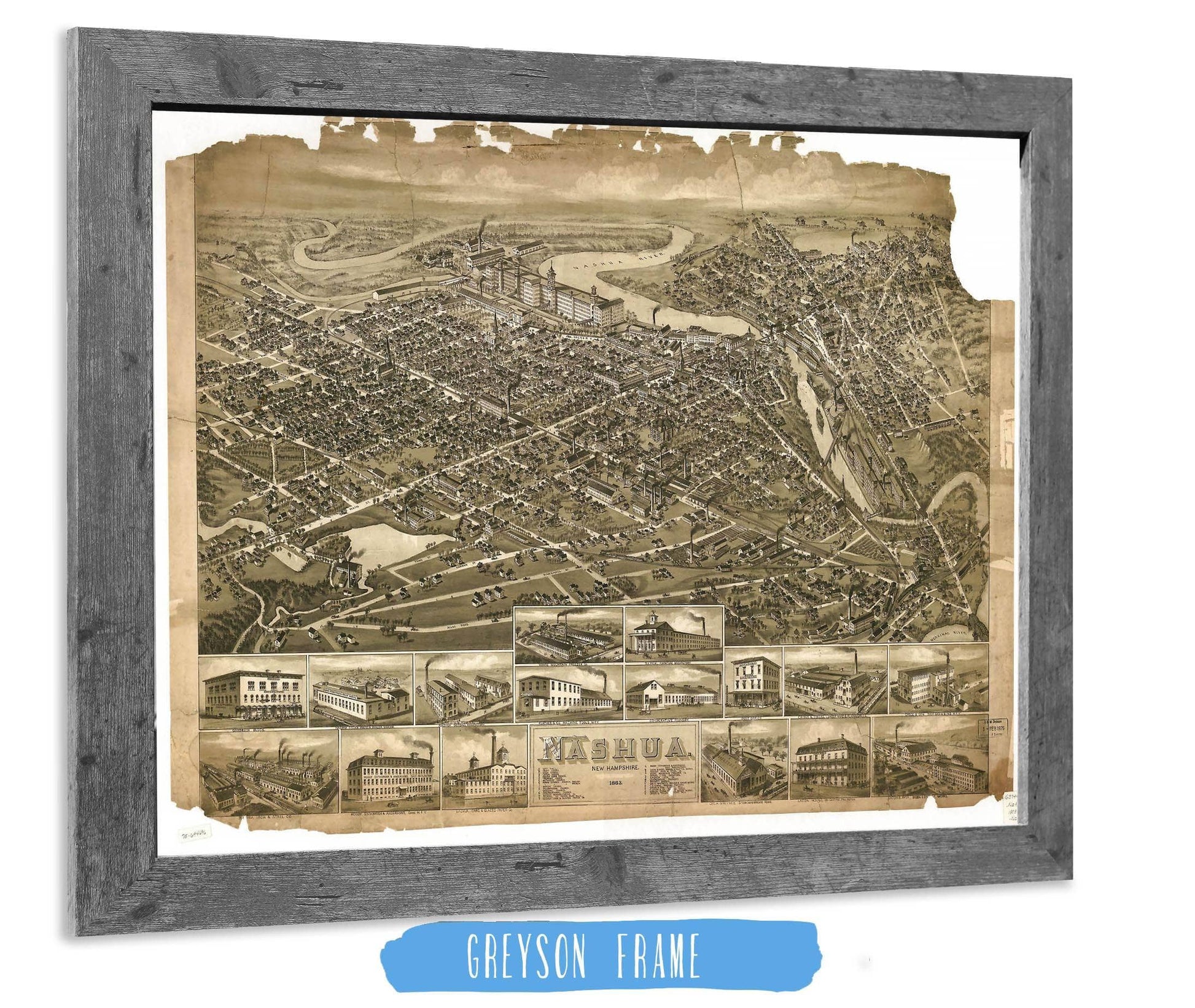 Nashua New Hampshire 1883 State of New Hampshire
