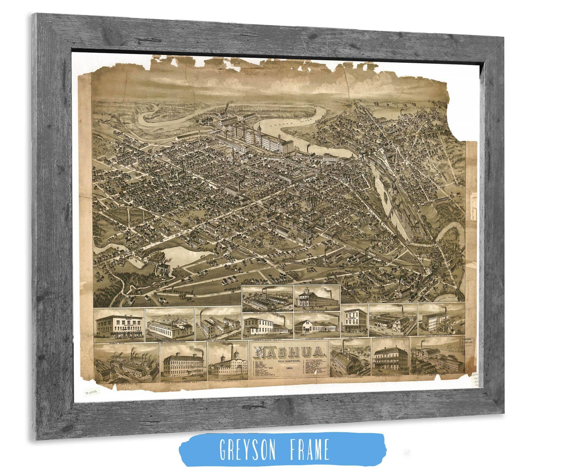 Nashua New Hampshire 1883 State of New Hampshire