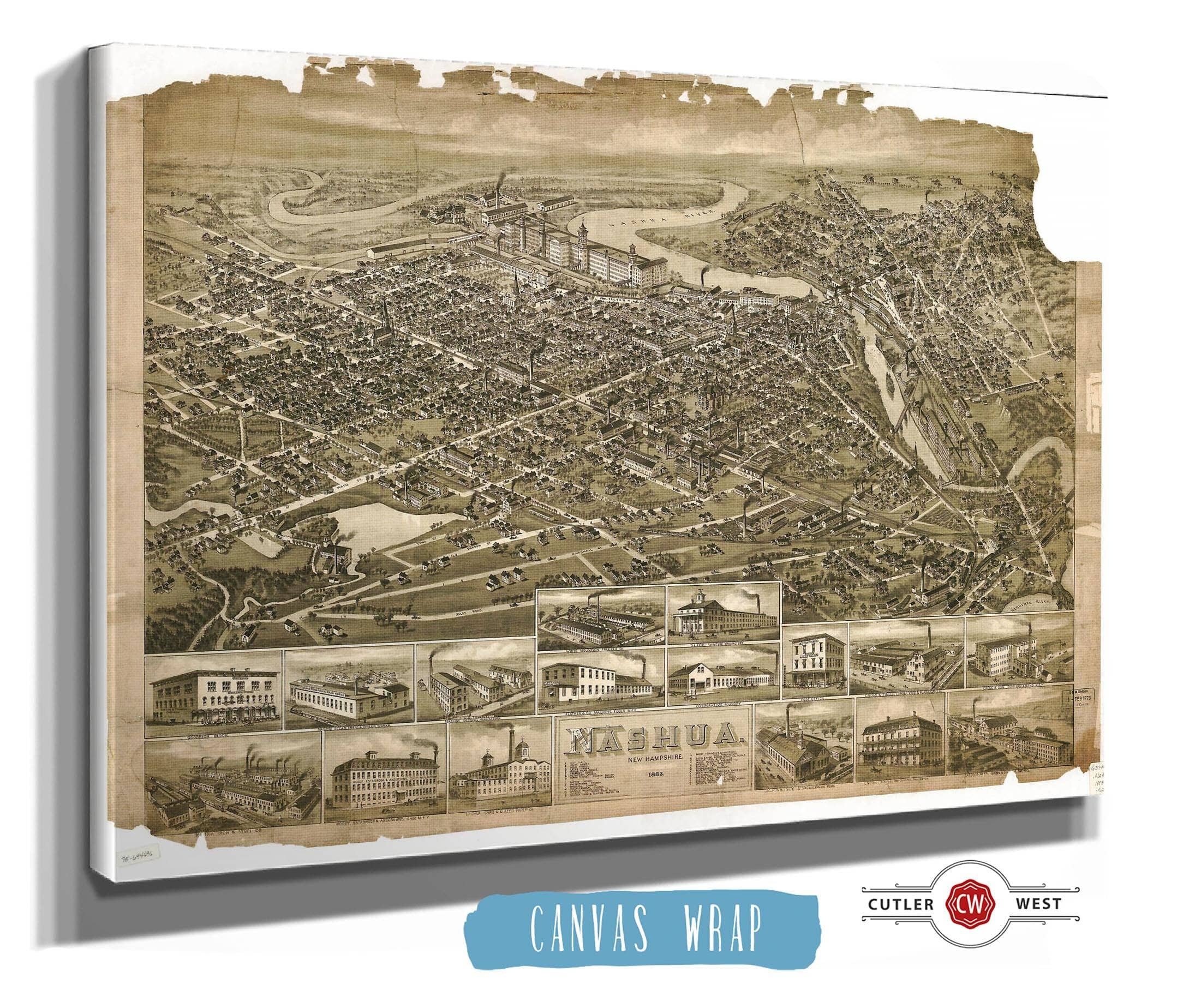 Nashua New Hampshire 1883 State of New Hampshire