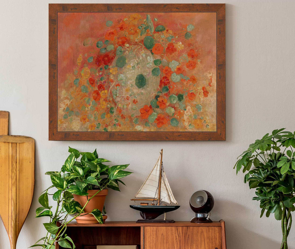 Nasturtiums by Odilon Redon