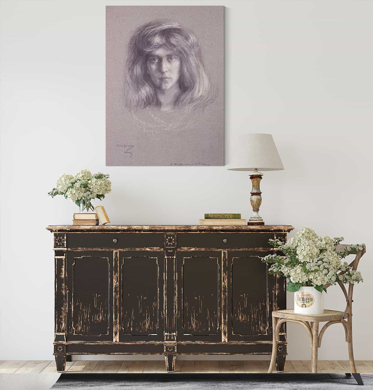 Natalie With Flowing Hair by Alice Pike Barney