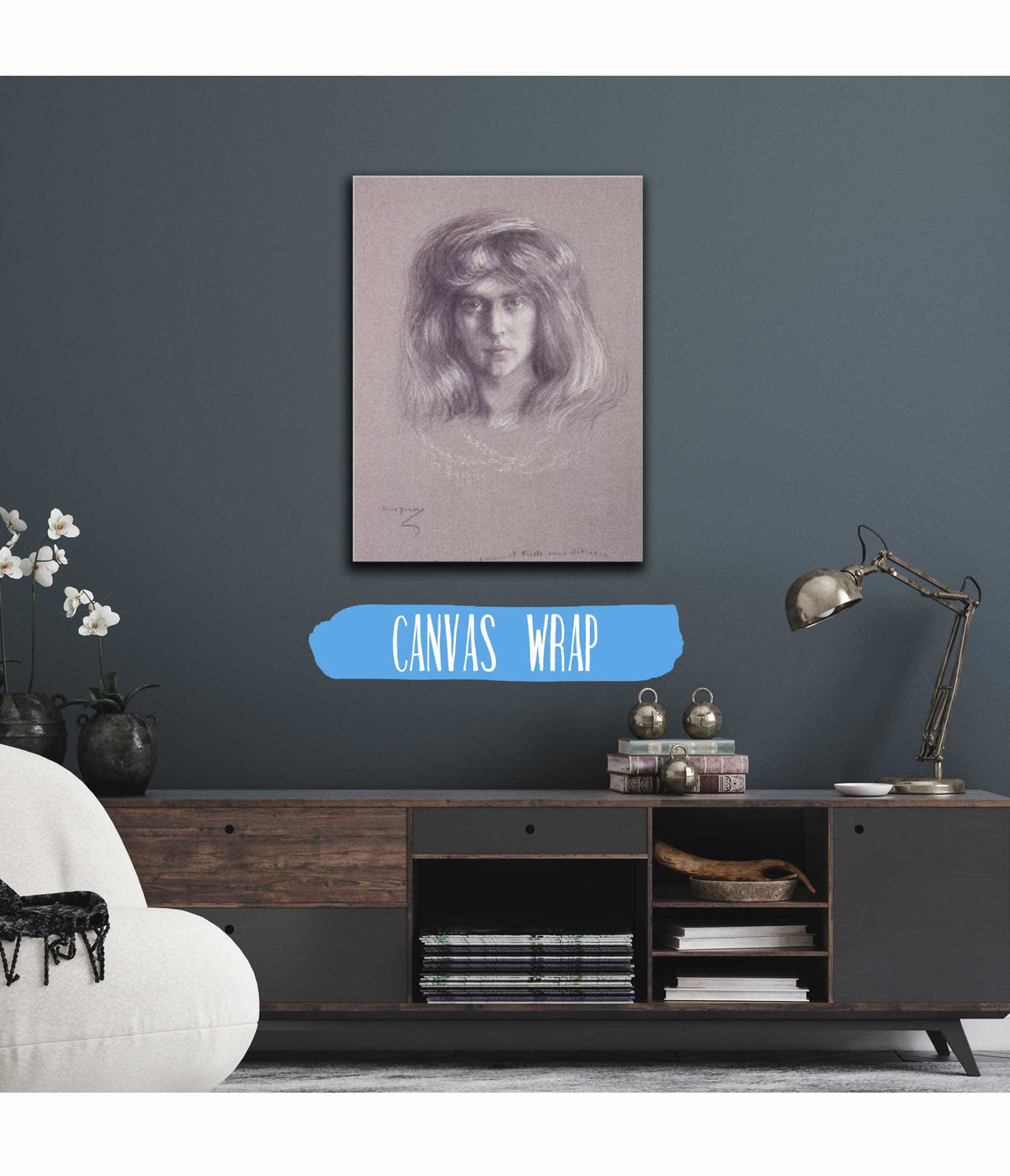 Natalie With Flowing Hair by Alice Pike Barney