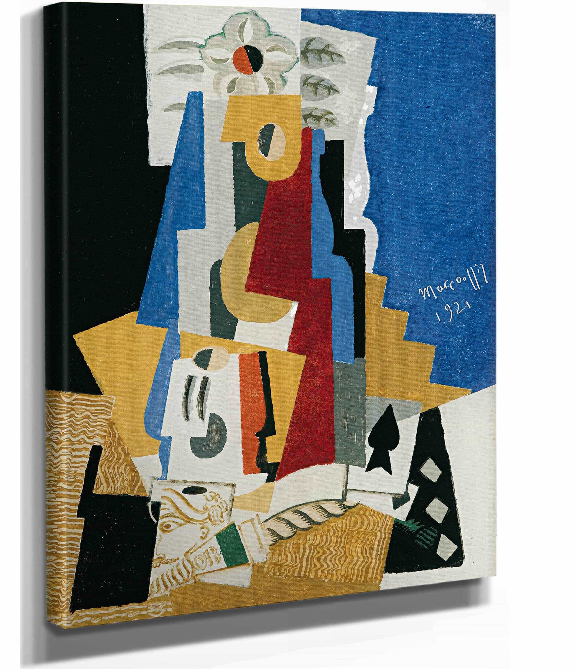 Nature Morte A Las De Pique by Louis Marcoussis