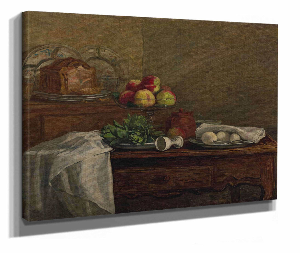 Nature Morte Au Coquetier Renverse by Eugene Boudin