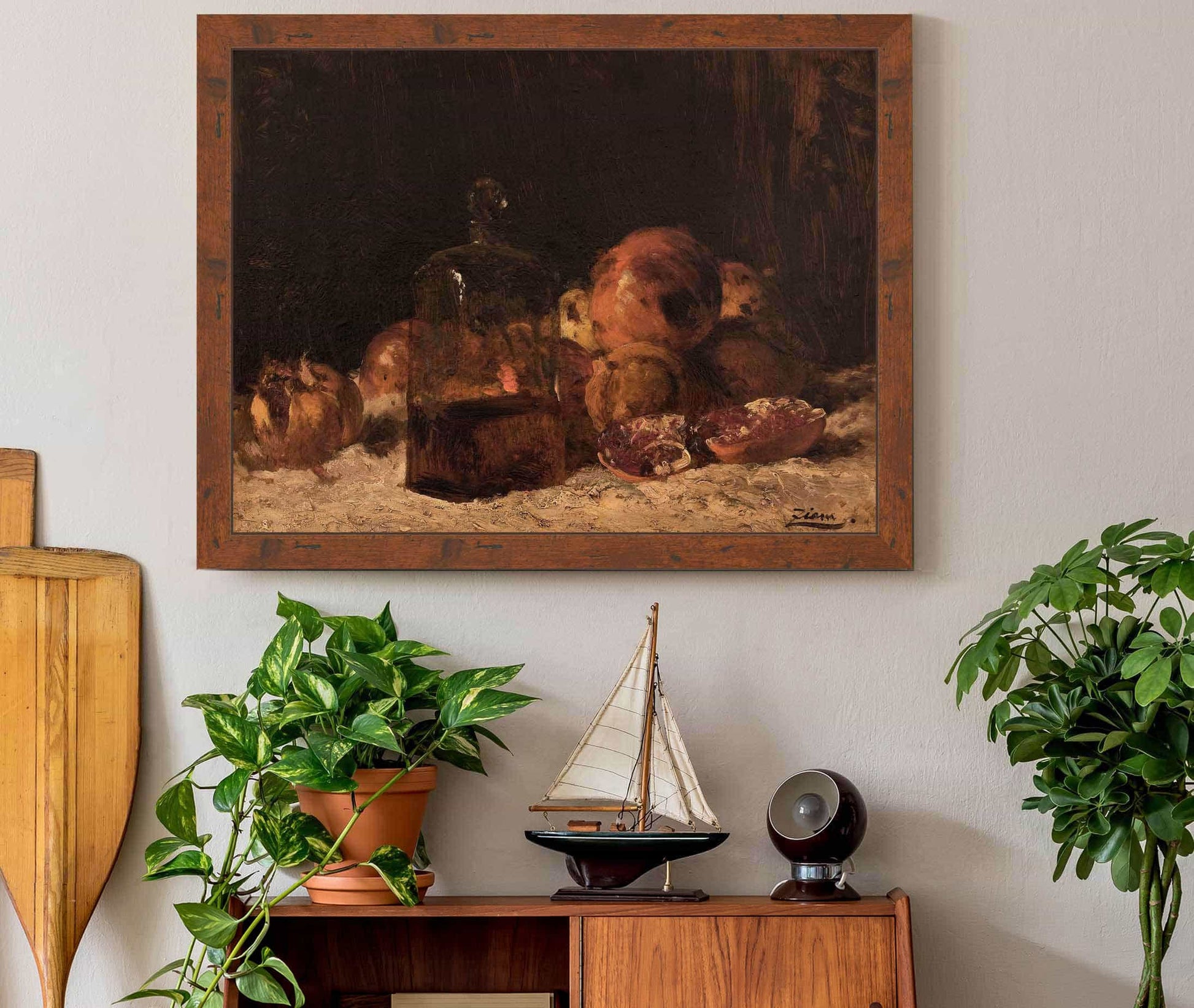 Nature Morte Au Flacon Et Aux Grenades by Felix Ziem