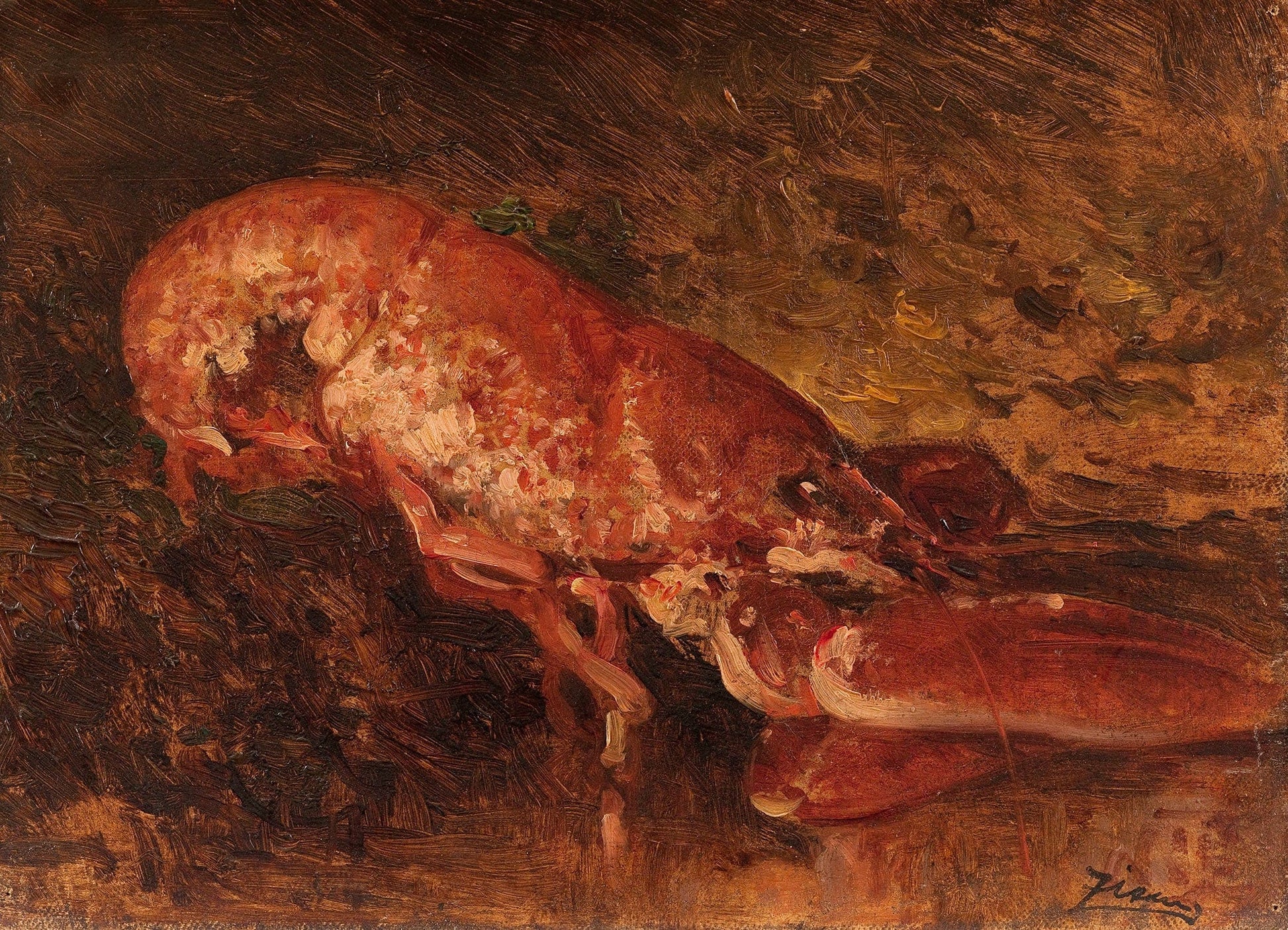 Nature Morte Au Homard by Felix Ziem