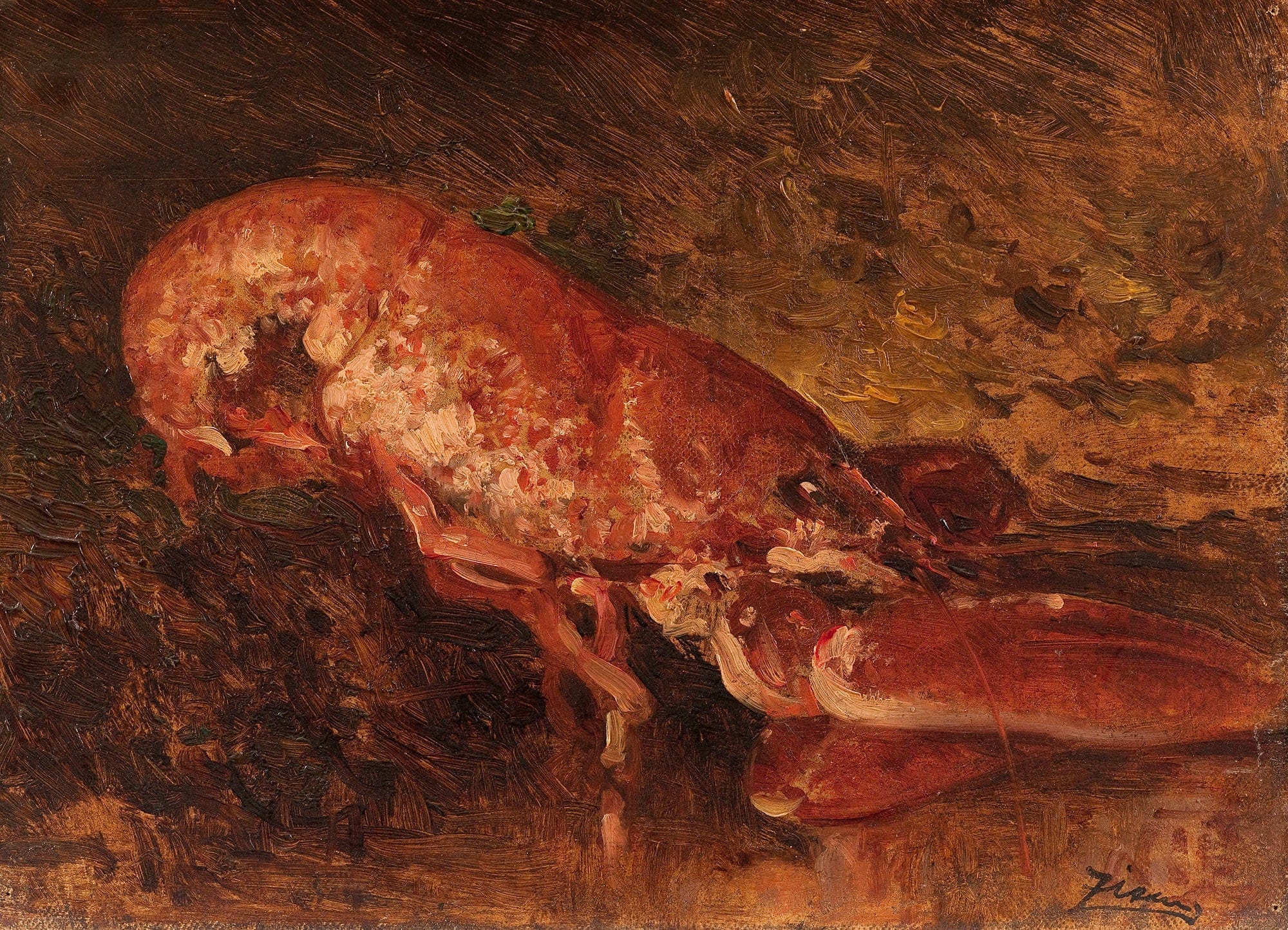 Nature Morte Au Homard by Felix Ziem