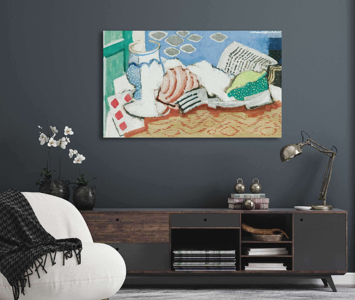 Nature Morte Au Journal by Louis Marcoussis