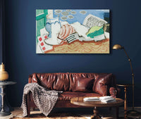 Nature Morte Au Journal by Louis Marcoussis